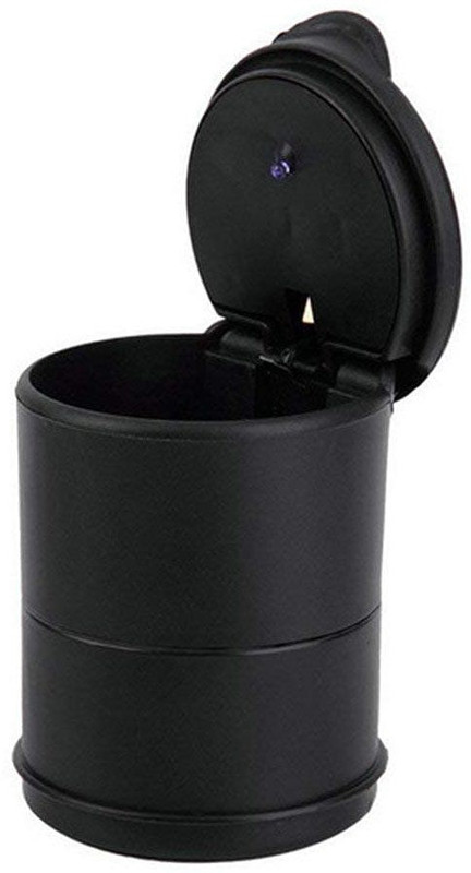 AUTO PEARL Black Plastic Ashtray