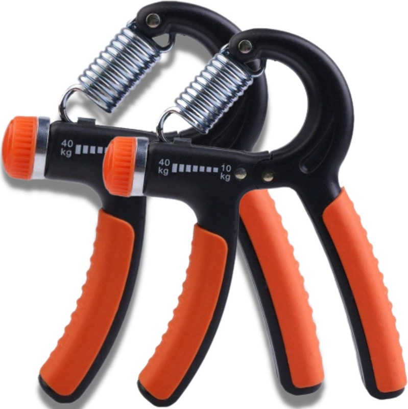 SINEWY Hand Gripper Adjustable Workout Equipment Forearm Strengthener Set Of 2 Hand Grip/Fitness Grip(Orange)