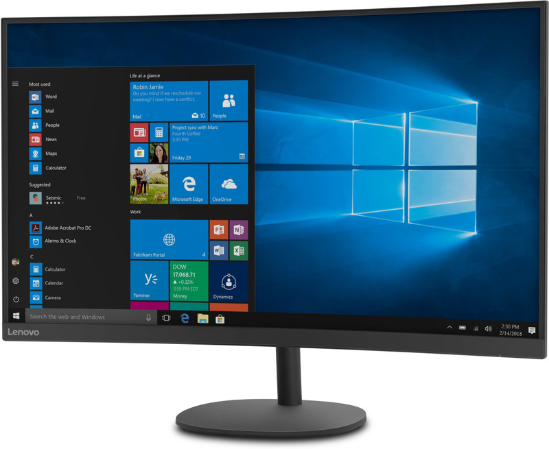 Lenovo 80.01 cm (32 Inch) Curved Quad HD VA Panel Gaming Monitor (D32qc-20)(Response Time: 4 ms, 75 Hz Refresh Rate)