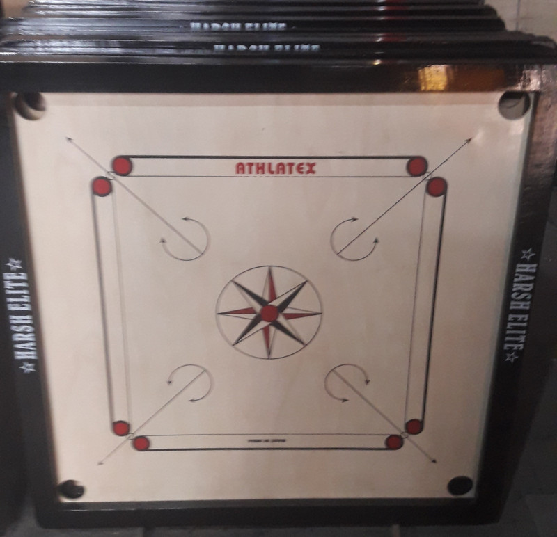 Harsh Elite 2022 81 cm Carrom Board(Black)