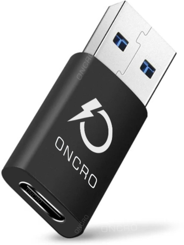 ONCRO USB Type C Cable 0.01 m Type c to usb female Usb to c connector type c charging adapter converter otg(Compatible with Mobiles, Adapters, C to C cable, Black, One Cable)