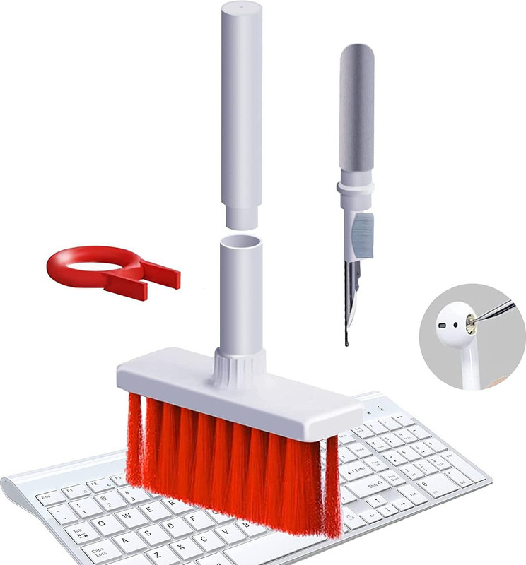 iTronix 5 in 1 Gadget Cleaner Kit for Keyboard / AirPods / Earphones | Cleaning Kit for Computers, Laptops, Mobiles(ITX16)