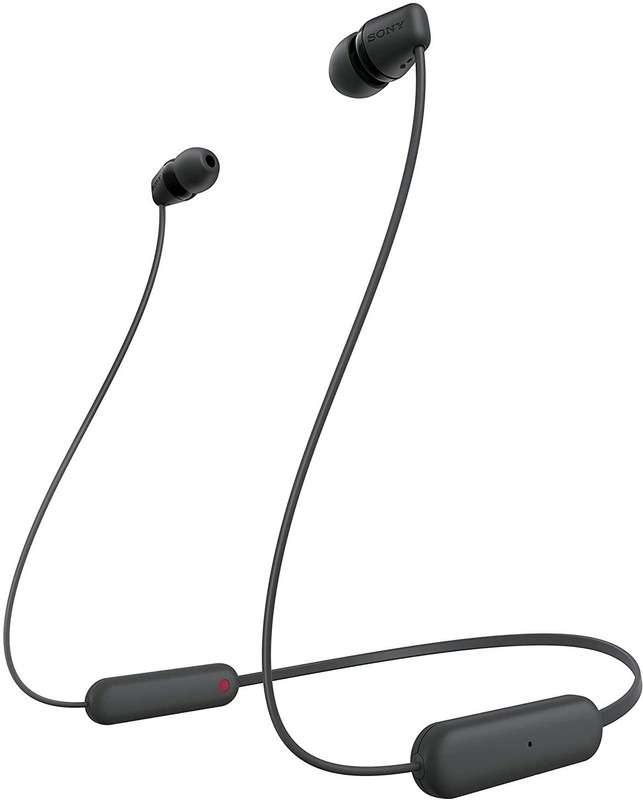 SONY WI-C100 with 25 Hours Battery Life Bluetooth Gaming(Black, In...