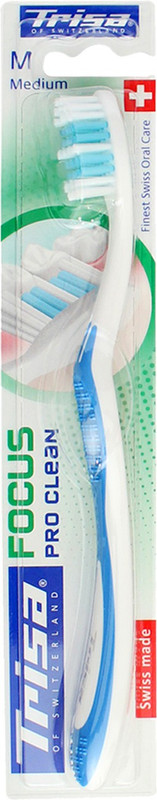 Trisa Focus Pro Clean Medium Toothbrush Medium Toothbrush