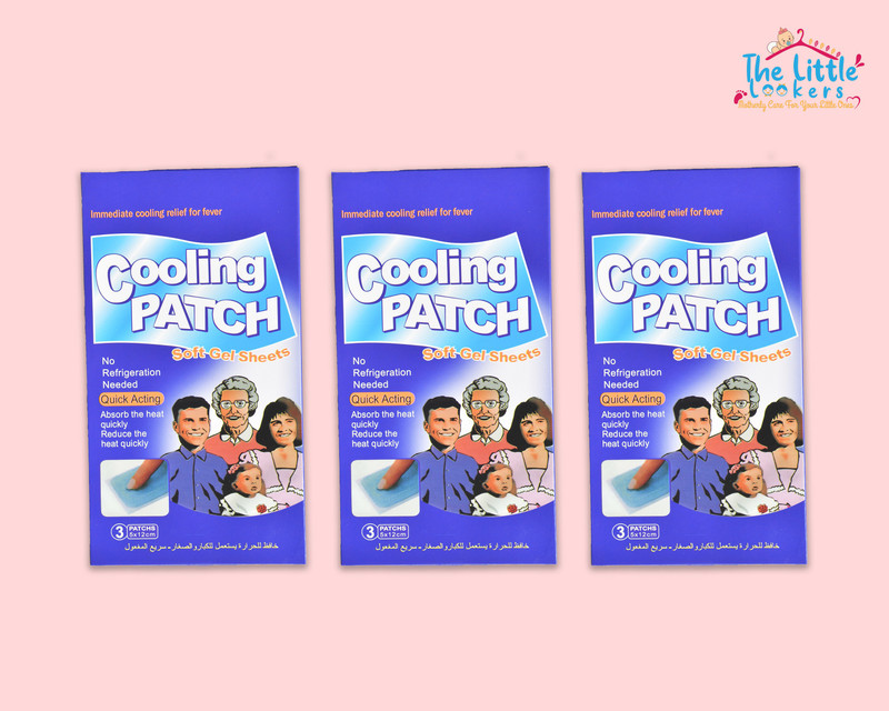 The Little Lookers Cooling Gel Patch Sheets for Headache, Fever for Babies (3x Set of 3) Baby Thermometer(Multicolor)