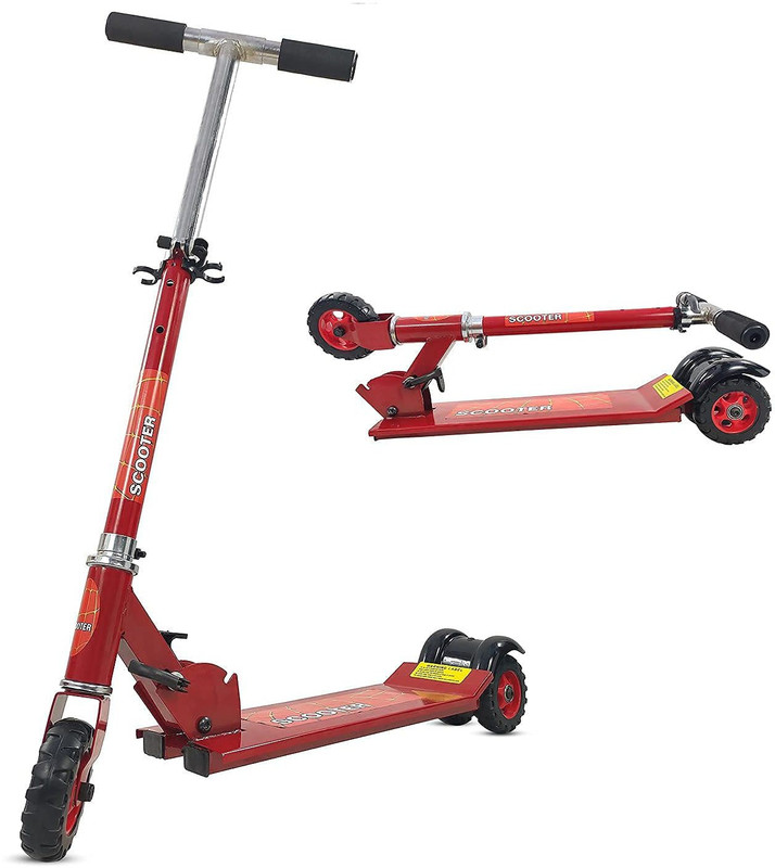 Zyamalox Heavy Metallic Big Size 3 Wheel Height Adjustable Scooter for Kids Kids Scooter(Assorted, Pack of 1)