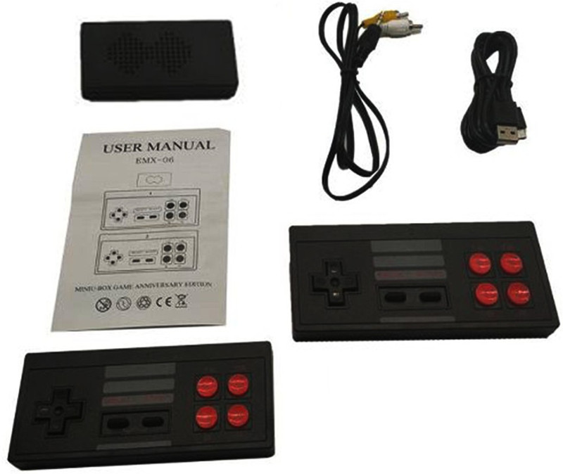 PTCMart Portable Extreme Mini Multi Player Game Box stores 620 Games Wireless 32 GB with contra , mario(Black)