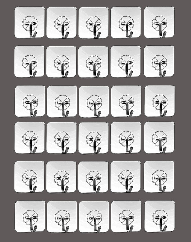 Tuelip Set of 30 Wall Hooks Heavy Duty Hooks for Hanging 10KG (Max) Hook 30(Pack of 30)
