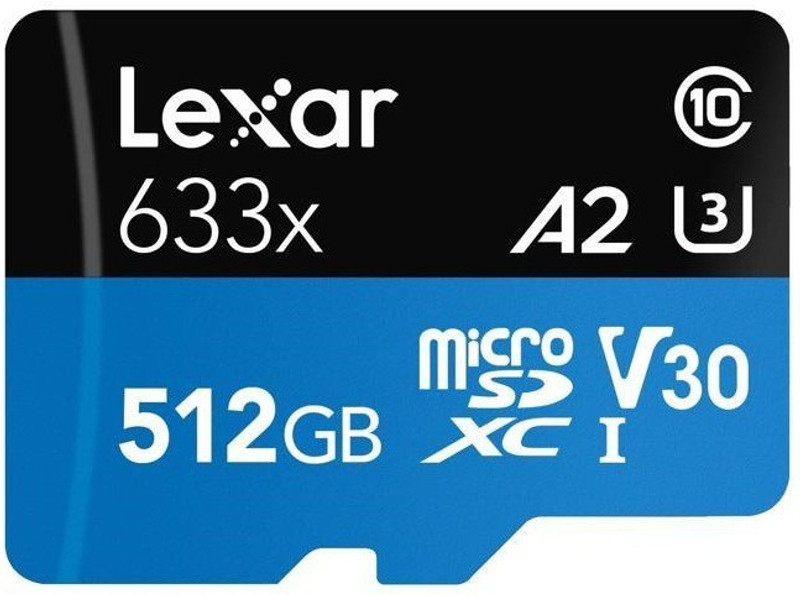 Lexar LSDMI256BB633A 633x 256 MicroSDXC Class 10 100 MB/s  Memory Card Compatible with Camera