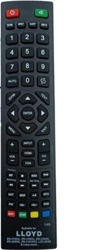 SHIELDGUARD Remote Control No. 51, Compatible for LED/LCD TV Philips Remote Controller(Black)