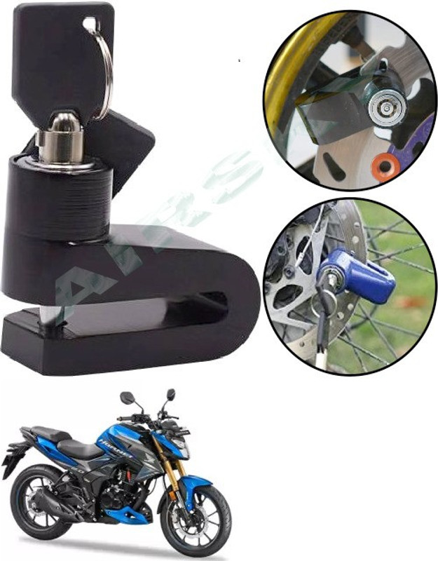AIRSKY Motorcycle Disc Brake Lock Security Anti Theft Motorbike For Honda Hornet 2.0 Disc Lock(Black)