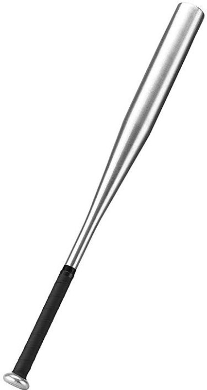 HHS SPORTS 34 inch Aluminum Alloy Thick Baseball bat with Rubber Grip Black Aluminium Baseball  Bat For 15+ Yrs(450 g)