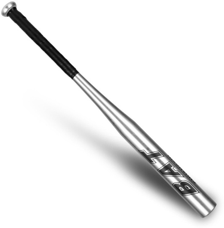 HHS SPORTS 34 Inches Professional Non Slip Aluminum Baseball bat with Rubber Grip (Silver) Aluminium Baseball  Bat For 15+ Yrs(450 g)