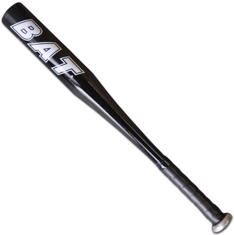 HHS SPORTS 34 inch Aluminum Alloy Thick Baseball bat with Rubber Grip Black Aluminium Baseball  Bat For 15+ Yrs(450 g)