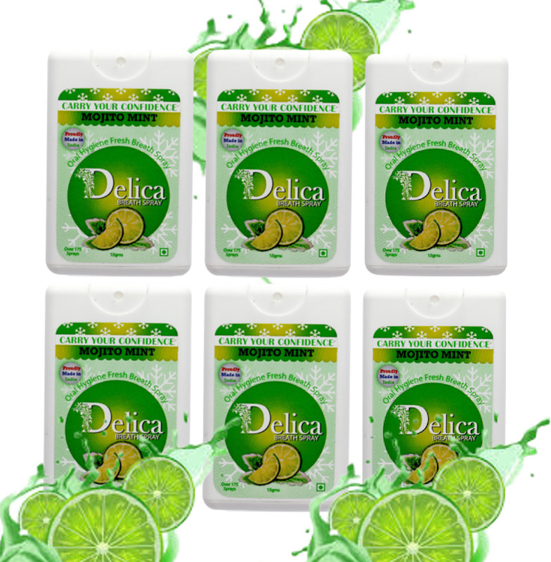 Delica Mojito Mint Fresh Breath Instant Mouth And Bad Breath Freshner Spray(90 g)