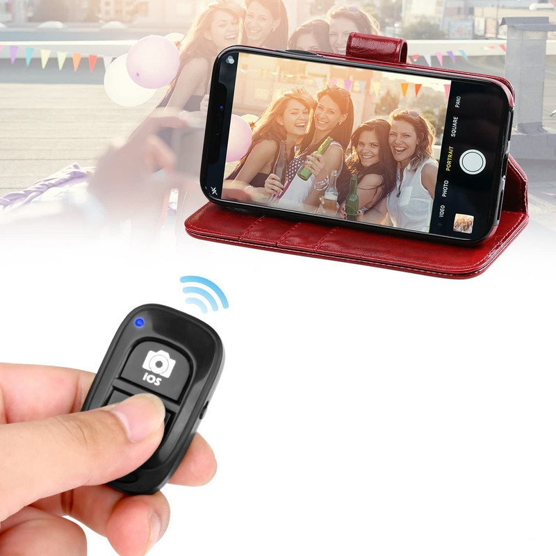 BOPUD Remote Shutter For Selfie Stick-Tripod-Smart Phone Camera Remote  Camera Remote Control(Black)