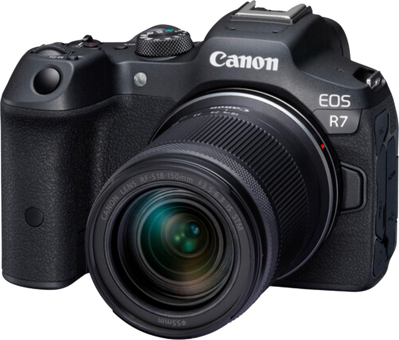 Canon EOS R7 Mirrorless Camera Body with RF-S18 - 150mm f/3.5 - 6.3 IS STM Lens(Black)