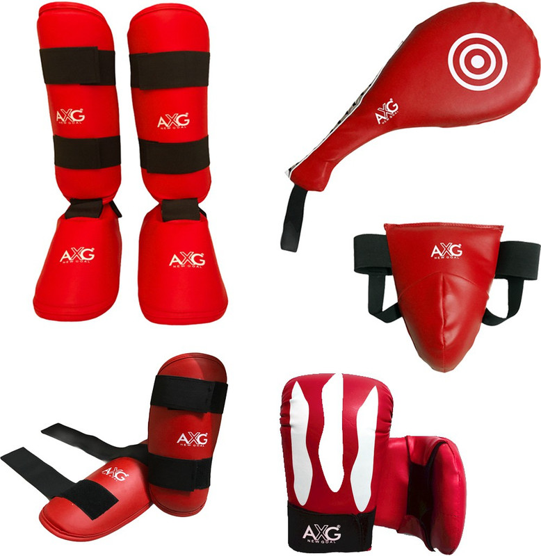 AXG NEW GOAL Bestow Taekwondo Muay Thai Kick Kickboxing MMA Kit (Small) upto 9yrs Boxing Kit