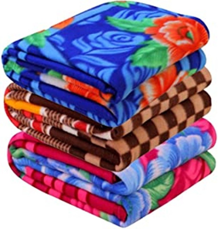DCH Abstract, Printed Single Fleece Blanket for Mild Winter(Polyester, Multicolor)
