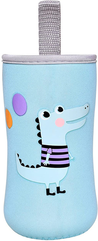 Newborn Baby Collection Soft Stretchable Baby Feeding Bottle Cover for 120ml, 240ml (Pack Of 1)(Sky Blue)