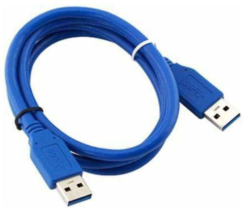 Ever Forever Micro USB Cable 2 A 0.5 m USB 3.0 Type A Male To Type B Male Cable(Compatible with Laptop, Tv, Desktop, Blue, One Cable)