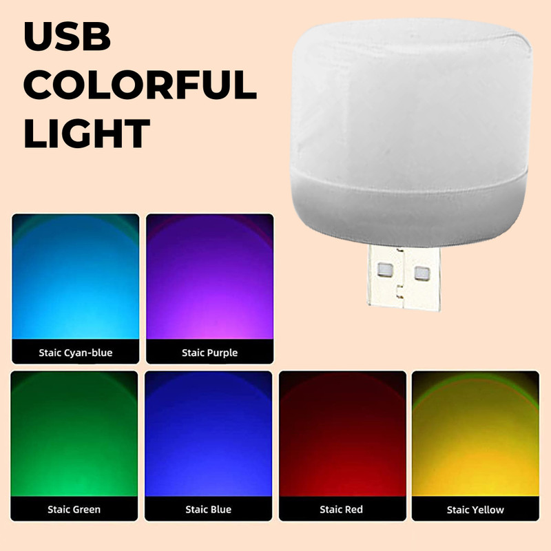 MOBIZAC USB Operated Automatic Color Changing LED Sunset Light for Home Bedroom Hall Shower Laser Light(Ball Diameter: 4 cm)