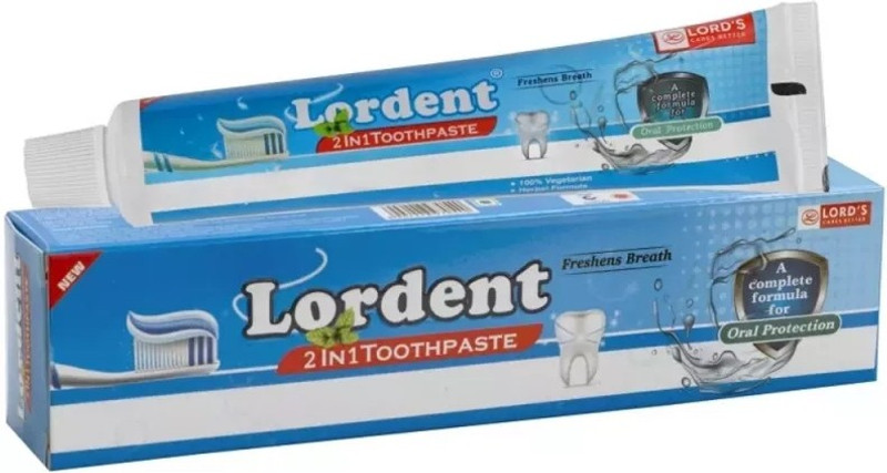 LORD'S LORDENT 2 IN 1 TOOTHPASTE Toothpaste(300 g, Pack of 3)