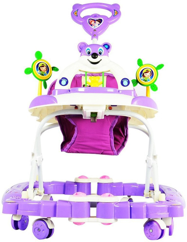 Panda Creation Musical Walker & Rocker With Parent Rod(Purple)