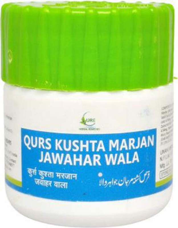Cure Herbal Qurs Kushta Marjan Jawahar Wala (20tab) (Pack Of 2)(Pack of 2, 40 Tablets)