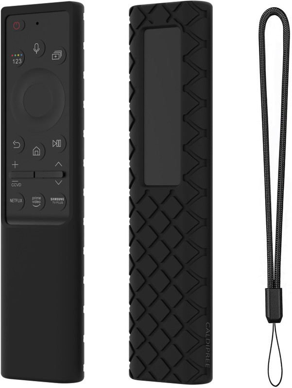 CALDIPREE Front & Back Case for Samsung BN59-01311 Smart TV QLED 8K 4K TV Remote Cover(Black, Silicon)