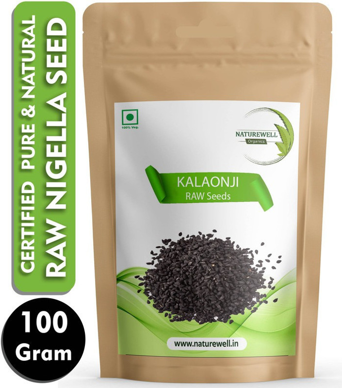 Naturewell Organics Nigella Seeds / Kalonji (Black Cumin) and Dietary Fiber-100g Seed(100 g)