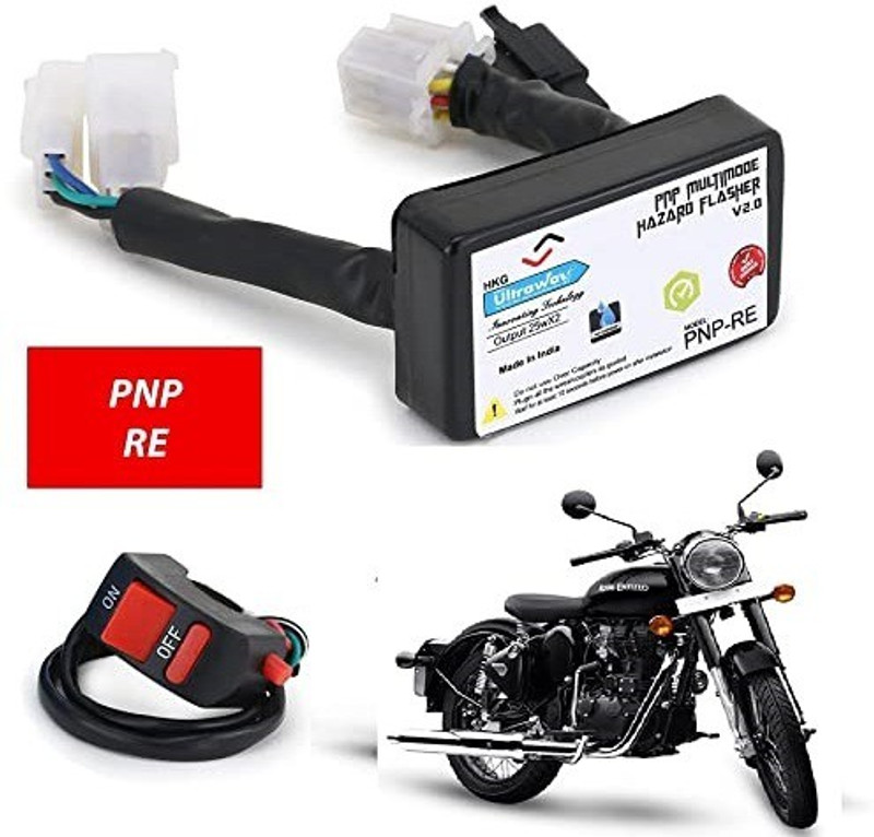 ULTRAWAY Front, Rear, Side NA Indicator Light for Royal Enfield Universal For Bike, Classic 350, Classic