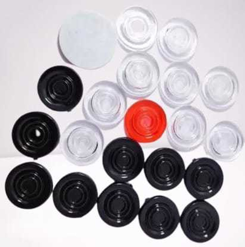 Hyper R2 Crystal Carrom Goti 1 Striker ,,Carrom Board Goti (Pack of 20) Carrom Pawns(Pack of 20)
