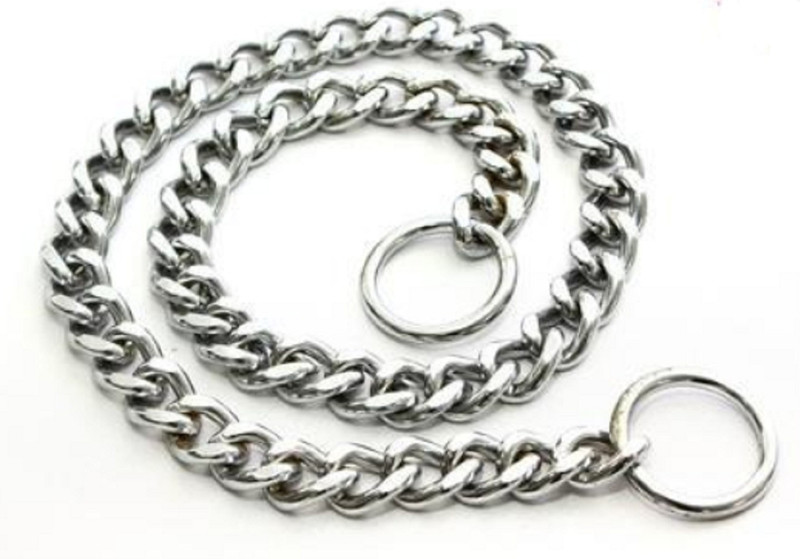 dogii dog chock chain 24 inches heavy neck chain for extra heavy dog 90 cm Dog Chain Leash(Silver)