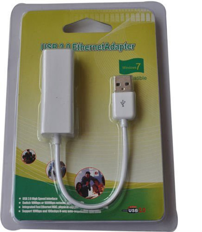 ROQ USB 2.0 to Ethernet RJ45 Network with CD (White) Lan Adapter(5000 Mbps) RS.399 (60.00% Off) - Flipkart