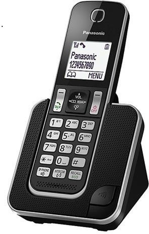 Panasonic KX-TGD310 Cordless Landline Phone(Black)