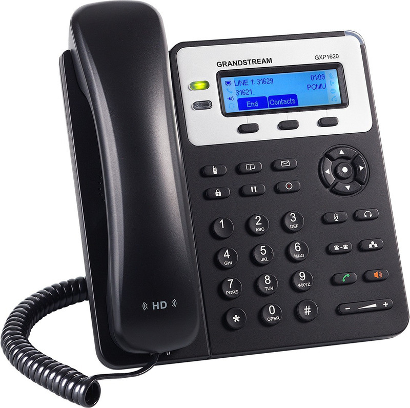 Grandstream GXP1625 Corded Landline Phone(Black)