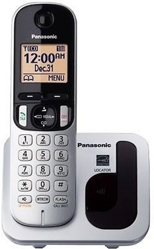 Panasonic KX-TGC212 Cordless Landline Phone(Silver, White, Black)