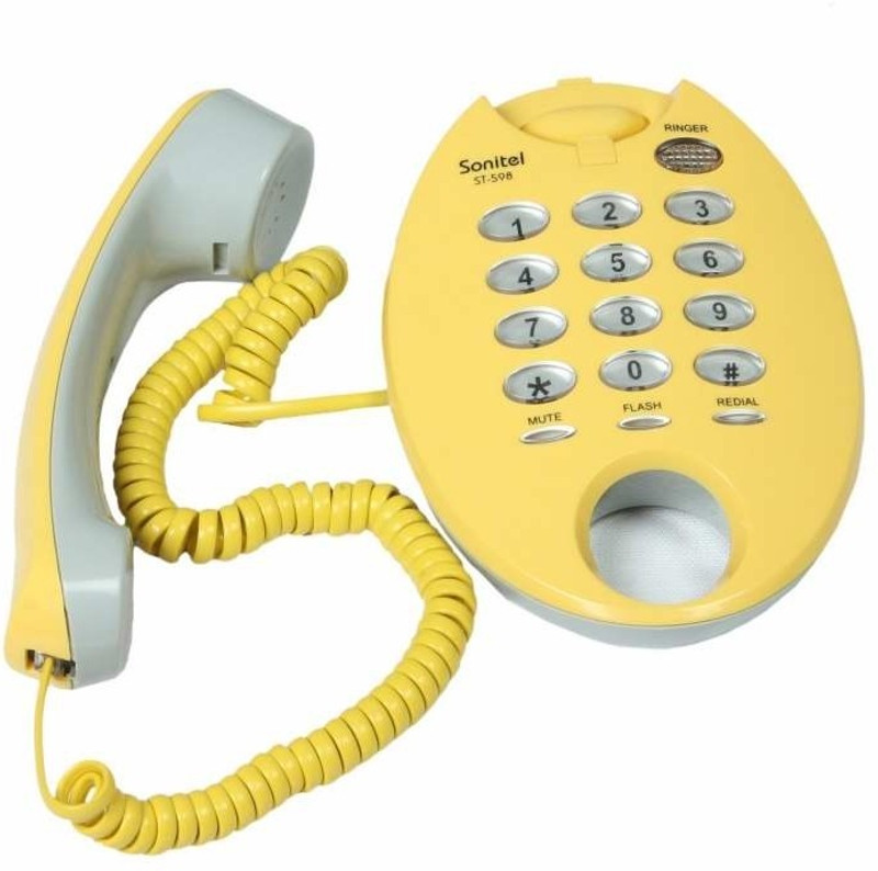 Sonitel ST-598 Corded Landline Phone(Yellow)