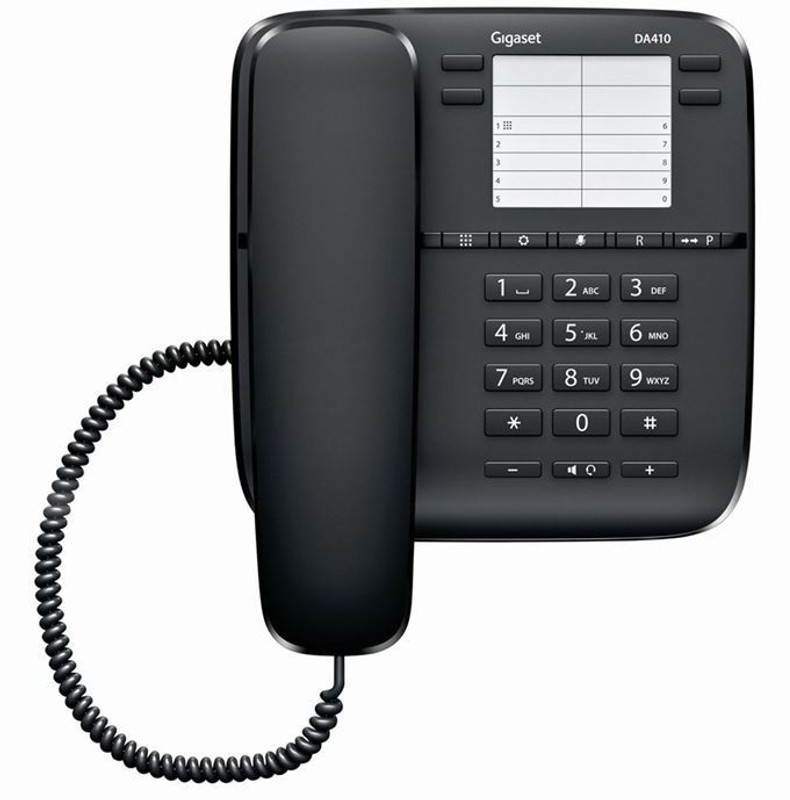 Gigaset DA410 Corded Landline Phone(Black)