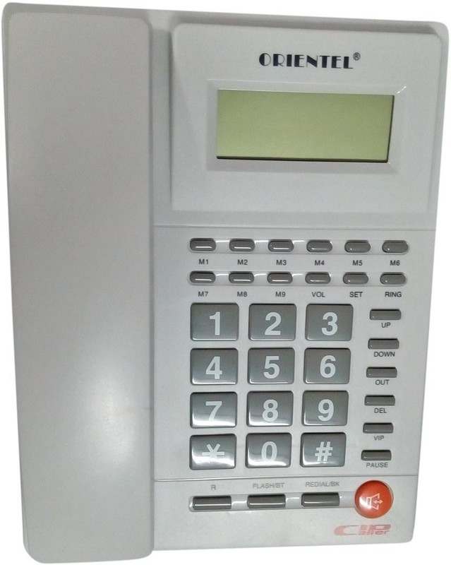 ITALISH Orientel KX-T1588CID Telephone Cordless Landline Phone(White)