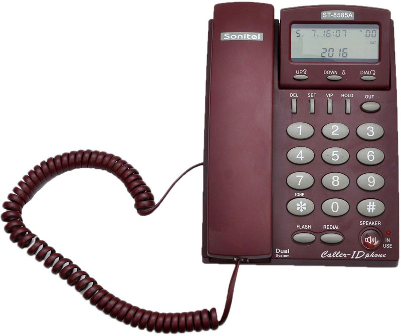 SONITEL ST-8585A Corded Landline Phone(Red)