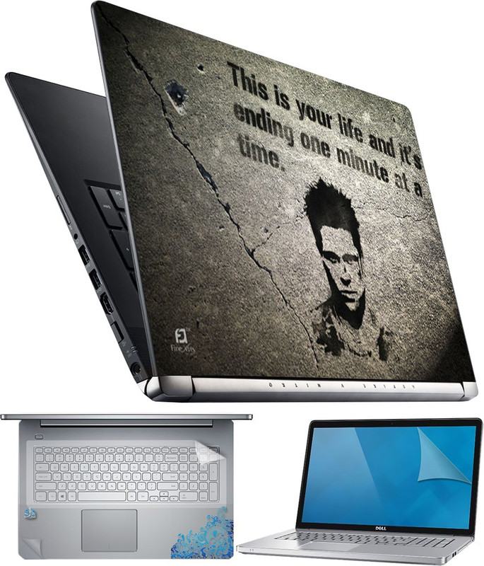 FineArts This is Your Life 4 in 1 Laptop Skin Pack with Screen Guard, Key Protector and Palmrest Skin Combo Set(Multicolor) RS.299 (75.00% Off) - Flipkart