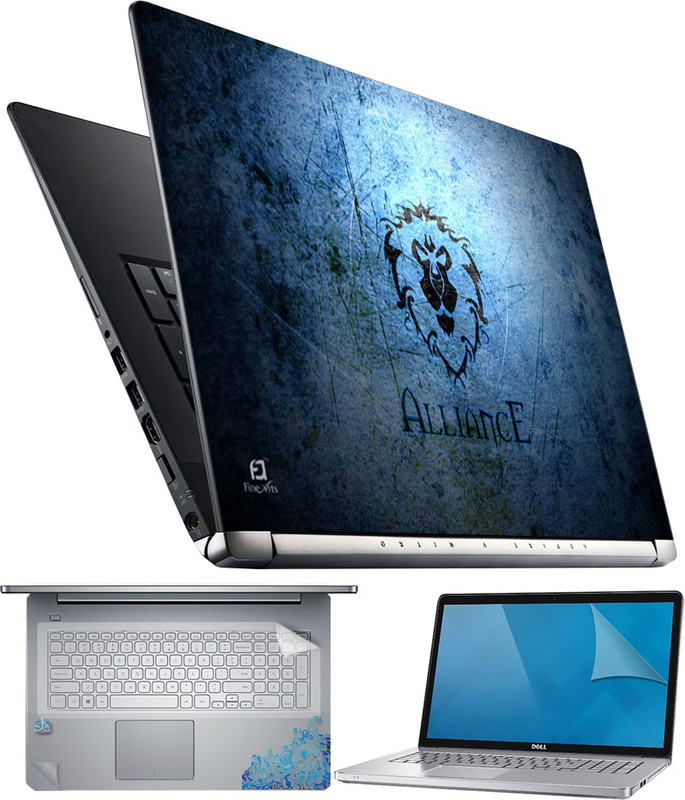 FineArts Alliance 4 in 1 Laptop Skin Pack with Screen Guard, Key Protector and Palmrest Skin Combo Set(Multicolor) RS.299 (75.00% Off) - Flipkart