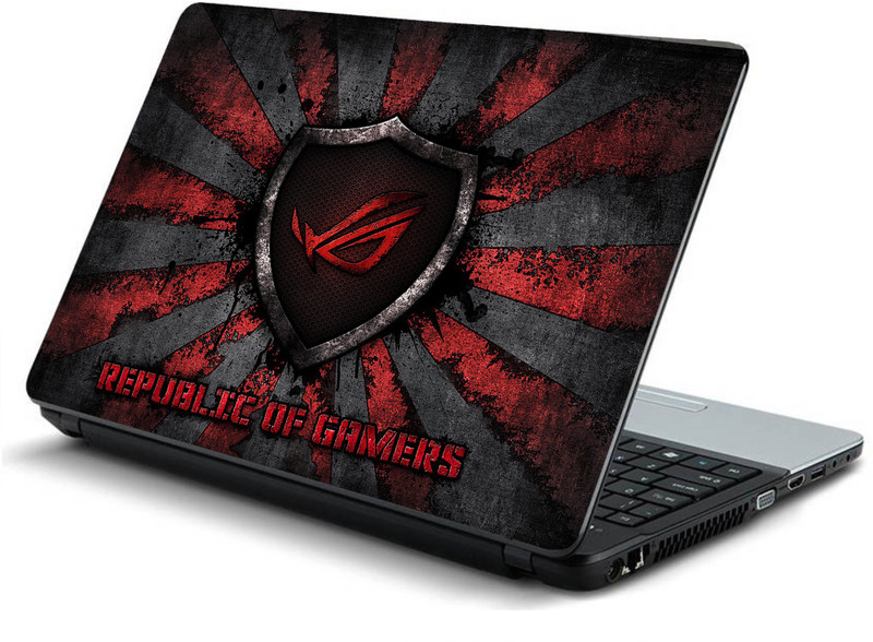 Geek Republic Of Games 2in1 Laptop Skins with Laptop Screen Guard HQ 15.6 Inch Combo Set(Multicolor)