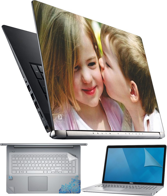 FineArts Boy Girl 4 in 1 Laptop Skin Pack with Screen Guard, Key Protector and Palmrest Skin Combo Set(Multicolor) RS.299 (75.00% Off) - Flipkart
