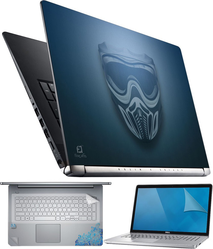 FineArts Mask on Blue 4 in 1 Laptop Skin Pack with Screen Guard, Key Protector and Palmrest Skin Combo Set(Multicolor) RS.299 (75.00% Off) - Flipkart