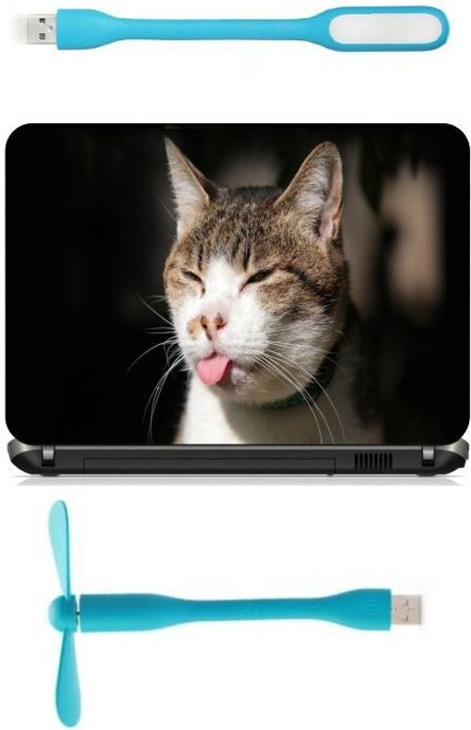 Print Shapes cat squinting tongue funny sleepy Combo Set(Multicolor)