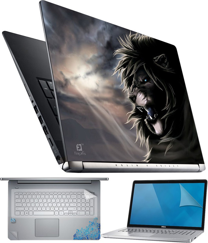 FineArts Lion Drawing 4 in 1 Laptop Skin Pack with Screen Guard, Key Protector and Palmrest Skin Combo Set(Multicolor) RS.299 (75.00% Off) - Flipkart