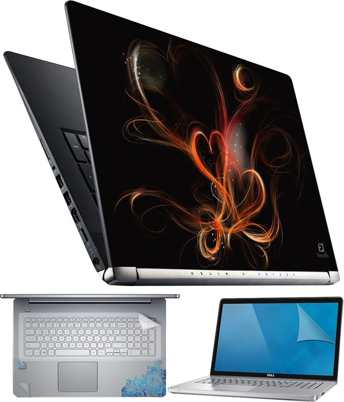 FineArts Heart Effect 4 in 1 Laptop Skin Pack with Screen Guard, Key Protector and Palmrest Skin Combo Set(Multicolor) RS.299 (75.00% Off) - Flipkart